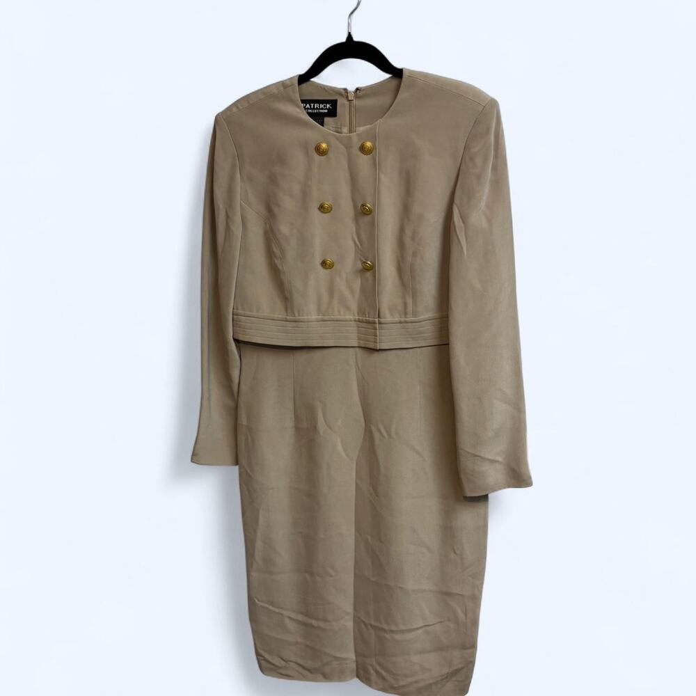 Vintage patrick collection 100% silk suit dress